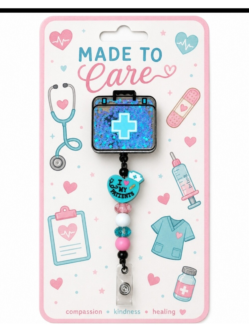 Nurse Doctor Pharmacy Retractable Lanyard Cardholder ID Badge